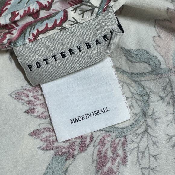 Pottery Barn Marie Palampore Duvet Cover Queen Full Floral Jacobean Button - Picture 3 of 5